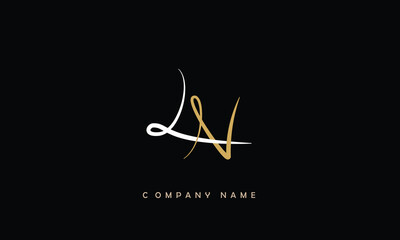 LN, NL, L, N Abstract Letters Logo Monogram