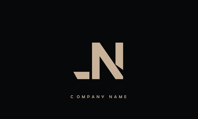 LN, NL, L, N Abstract Letters Logo Monogram