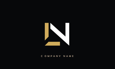 LN, NL, L, N Abstract Letters Logo Monogram