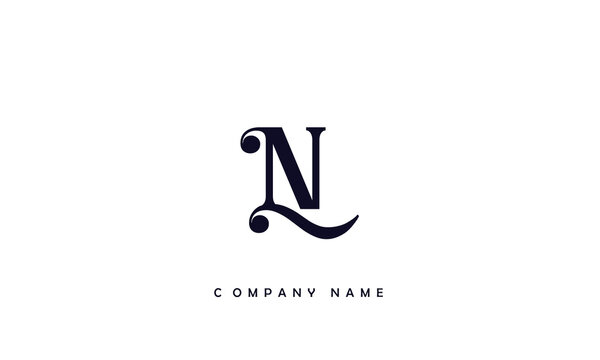 LN, NL, L, N Abstract Letters Logo Monogram