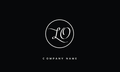 Obraz premium LO, OL, L, O Abstract Letters Logo Monogram