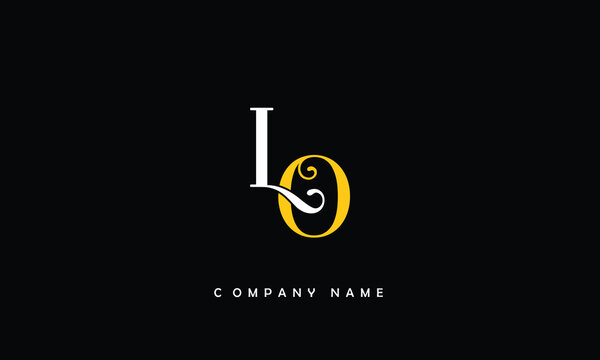LO, OL, L, O Abstract Letters Logo Monogram