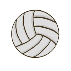 A white volley ball