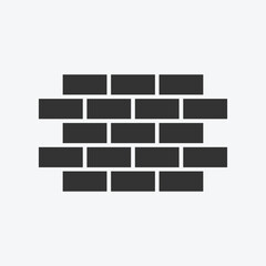 bricks vector icon. construction symbol vector design template. simple and clean vector for graphic, web, ui ux, mobile design