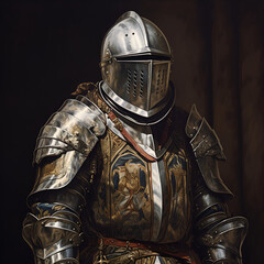 medieval knight in armour