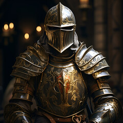 medieval knight in armor