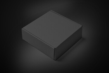 3D illustration. Closed mailing box isolated.