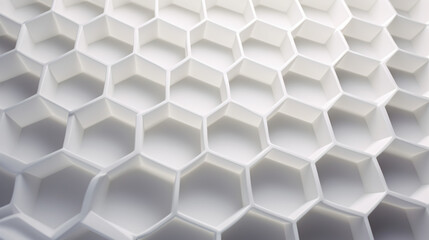 Honeycomb structure white fiber solid color