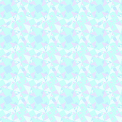Vector seamless geometric pattern in cool pastel colors, texture design for background.