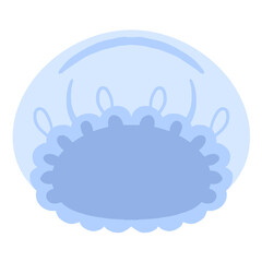 Shower cap blue color cartoon
