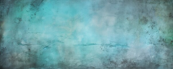 Fototapeta na wymiar Aquamarine background on cement floor texture