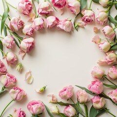 Obraz na płótnie Canvas Romantic background. Beautiful flowers Valentine's Day. Romantic background with flowers for birthday, wedding. Spring background with flowers