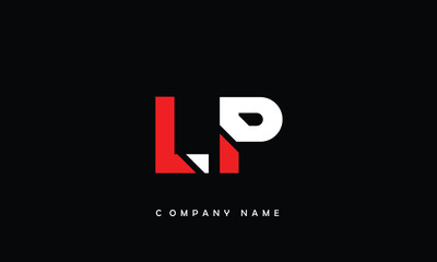 Obraz premium LP, PL, L, P Abstract Letters Logo Monogram