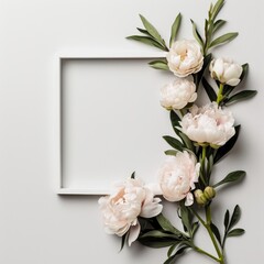 Fototapeta premium Beautiful flowers Valentine's Day. Romantic background with flowers for birthday, wedding. Spring background with flowers