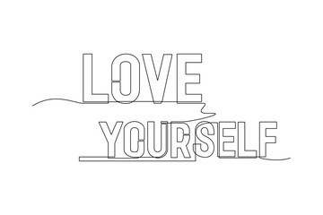 Mitivational words drawing in white and black background.