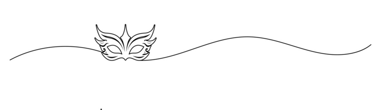 recommend clip art: border art line of masquerade mask. simple elegant frame outline of carnival woman eye mask.