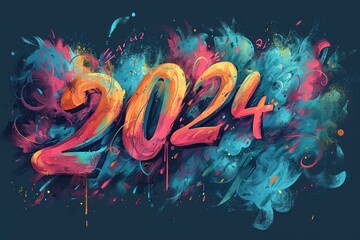 2024 Quote typography t shirt design art t-shirt design - obrazy, fototapety, plakaty