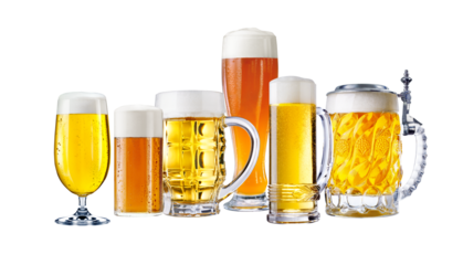 verschiedene Biere