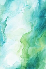 Fototapeta na wymiar Abstract watercolor paint background by sky blue and olive green with liquid fluid texture for background