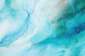 Abstract watercolor paint background by sienna brown and teal with liquid fluid texture for background - obrazy, fototapety, plakaty