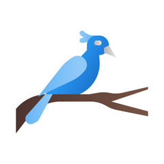 Bird icon in gradient style with high vector quality suitable for ui and spring needs