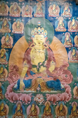 Buddha. Frescoes of Choghang Hall, Hemis Monastery