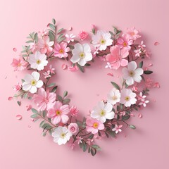 Fototapeta na wymiar Beautiful flowers Valentine's Day. Romantic background with flowers for birthday, wedding. Spring background with flowers