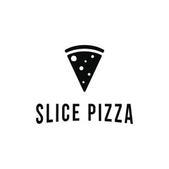 Slice pizza logo design idea