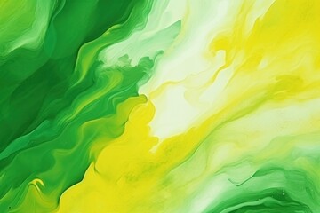 Fototapeta na wymiar Abstract watercolor paint background by emerald green and yellow with liquid fluid texture for background, banner