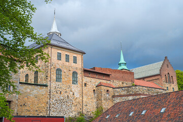 Akershus fortress buildings - 703417944
