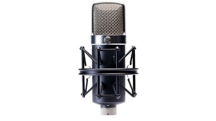 Professional studio microphone isolated on the white background
