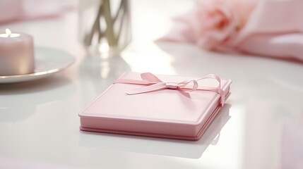 Naklejka premium pink gift box