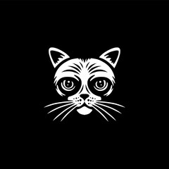 cat face 01 siluet vector svg