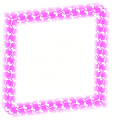 pink frame with a flower
