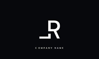 LR, RL, L, R Abstract Letters Logo Monogram