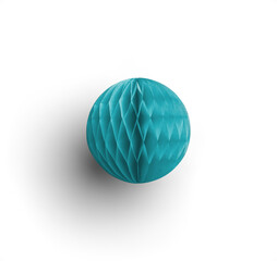 Blue Big Honeycomb Paper Ball