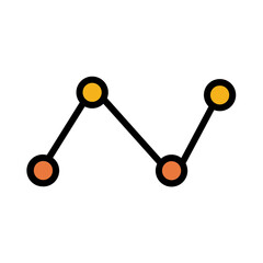 Chart Data Statistic Filled Outline Icon
