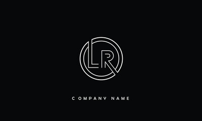 LR, RL, L, R Abstract Letters Logo Monogram