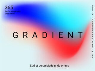 Liquid on colorful background. Bright mesh blurred pattern in pink, blue, green tones. Fashionable advertising vector in retro for book, annual, mobile interface, web application.