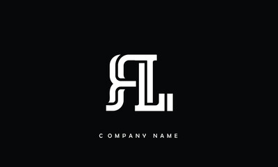 LR, RL, L, R Abstract Letters Logo Monogram