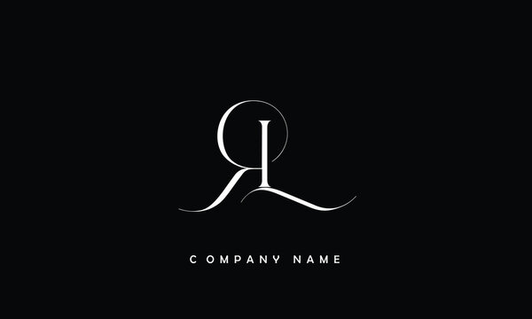 LR, RL, L, R Abstract Letters Logo Monogram