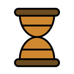 Hourglass Timer Watch Filled Outline Icon