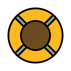 User Lifebouy Help Filled Outline Icon