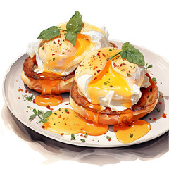 breakfast eggs Benedict 