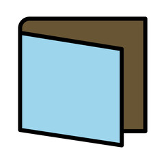 Open Book Web Filled Outline Icon