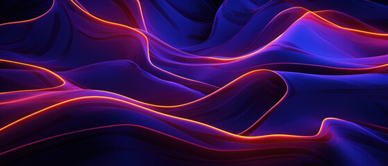 A blend of bright and dark elements, this abstract background combines blue and pink waves for a dynamic and stylish look.
