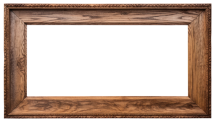 old frame wood texture isolated on a white background