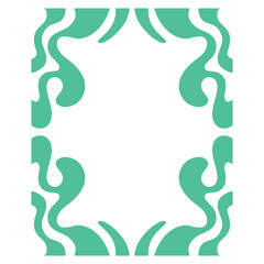 abstract green frame
