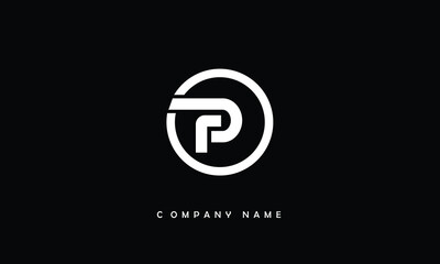 P, P Alphabet Letter Logo Monogram