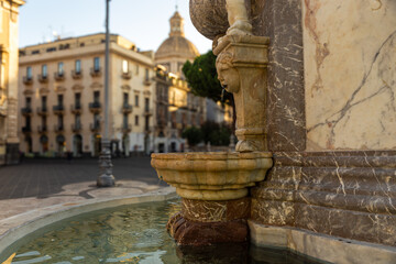 Typical Sicilian baroque fountain